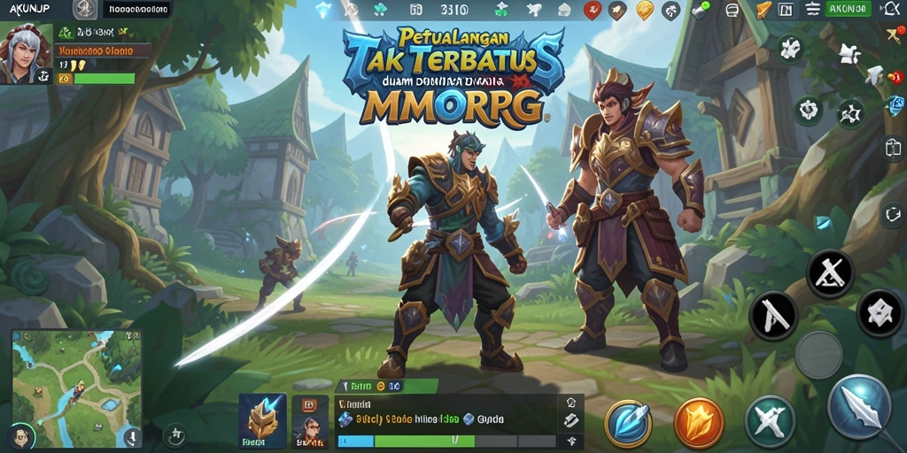 Gameplay AKUNJP yang menakjubkan dalam dunia MMORPG.