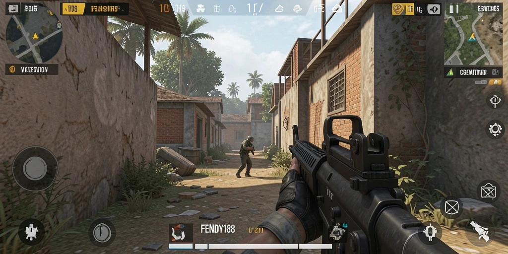 Gameplay seru FENDY188 dengan aksi tembak-menembak yang mendebarkan.