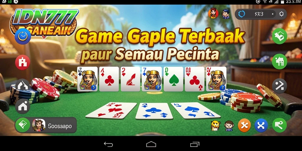 Tampilan gameplay Gaple yang seru di IDN777.