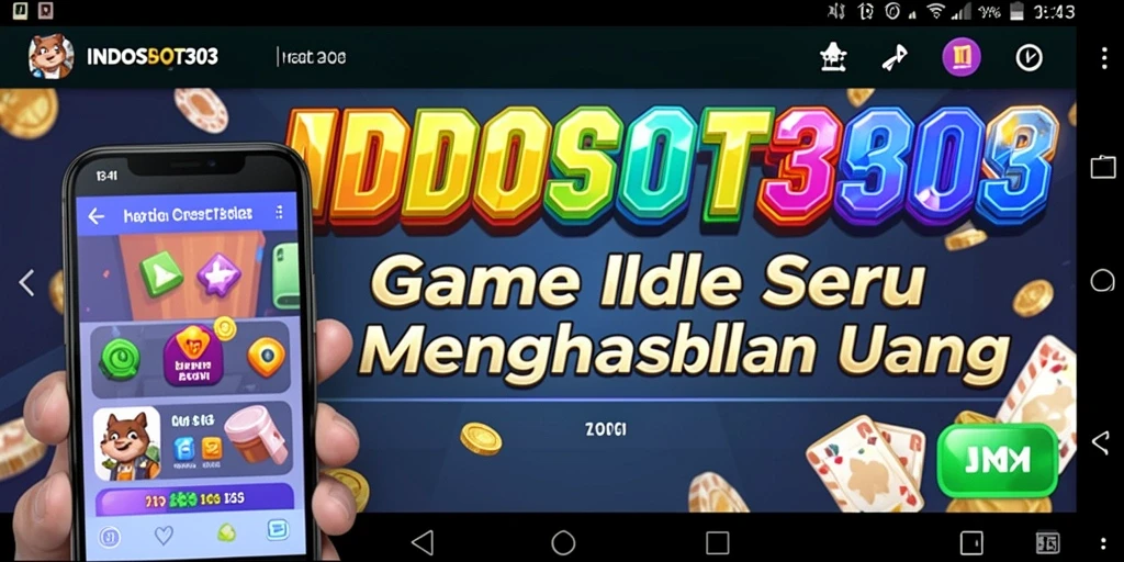Screenshot gameplay INDOSLOT303 yang menampilkan keseruan permainan Idle.