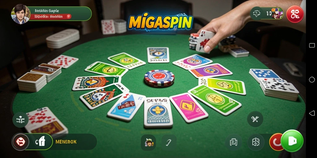 Tampilan game Gaple yang menarik dan seru.