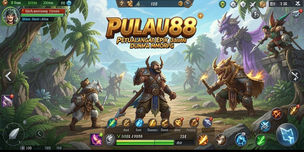 Screenshot PULAU88 menampilkan aksi seru dalam permainan MMORPG.