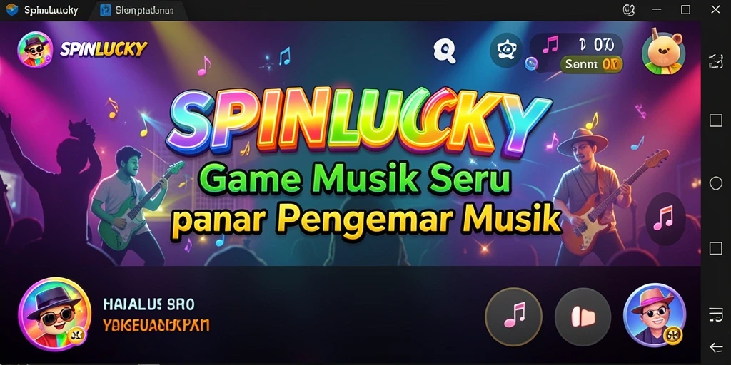 Tampilan menarik dari gameplay SPINLUCKY yang penuh warna.