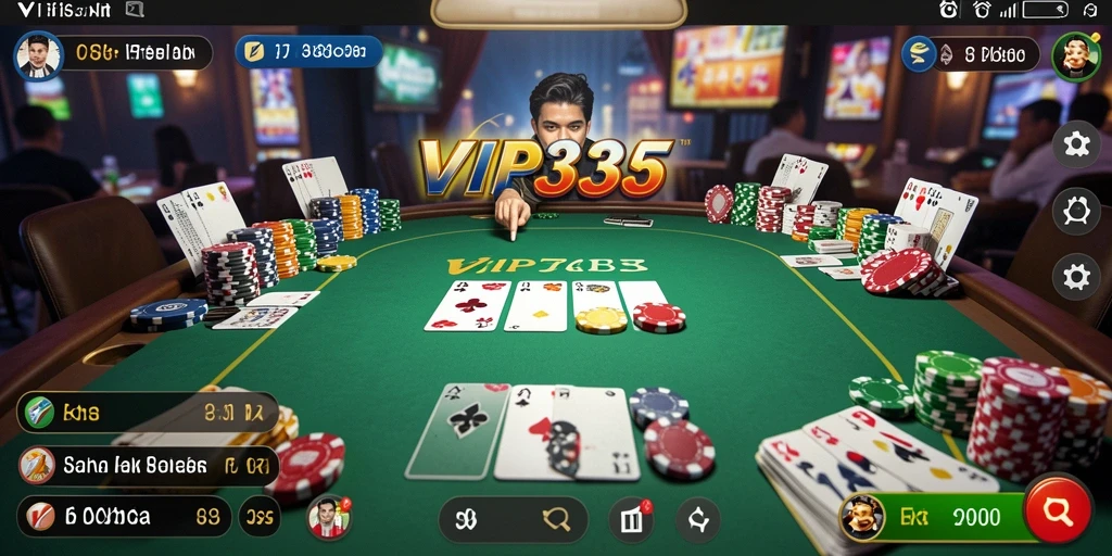 Screenshot VIP333 menampilkan momen seru saat bermain Poker online.
