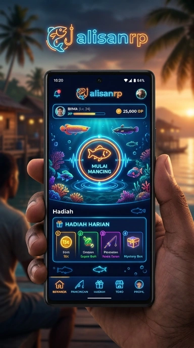 Tampilan antarmuka aplikasi alisanrp yang intuitif.